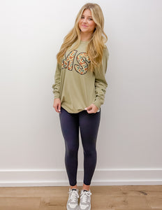 Addyson Nicole Company MS Camo Print LS Tee in Khaki