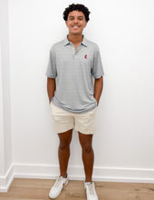 Load image into Gallery viewer, Mississippi State Outline Stripe Polo