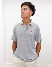 Load image into Gallery viewer, Mississippi State Outline Stripe Polo