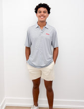 Load image into Gallery viewer, Ole Miss Script Rebs Stripe Polo