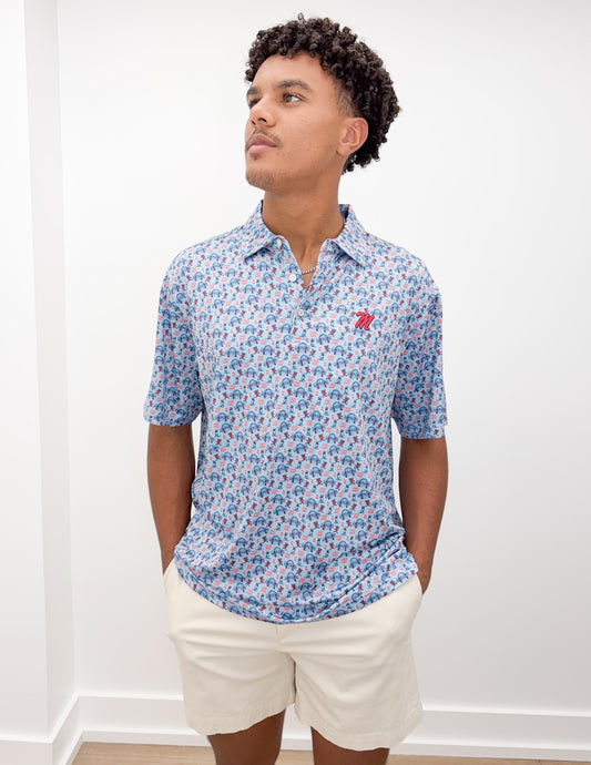 Ole Miss Script M Campus Polo