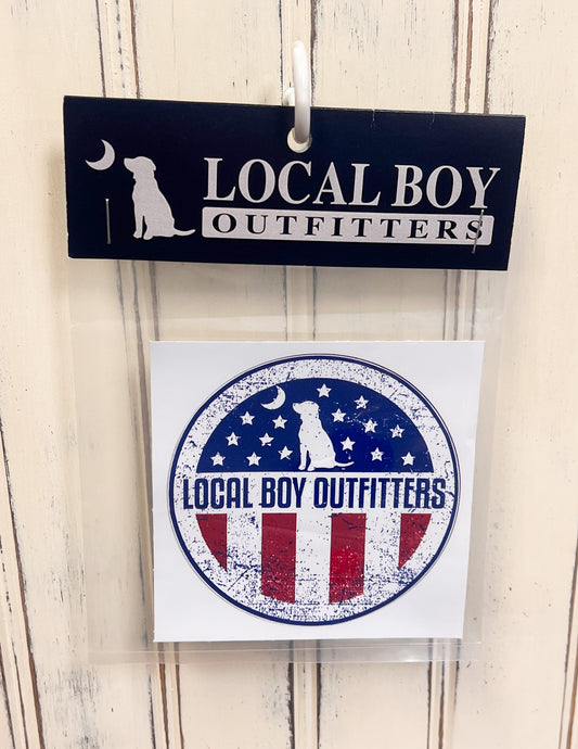Local Boy Patriotic Decal