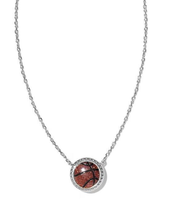 Kendra Scott Basketball Necklace in Silver