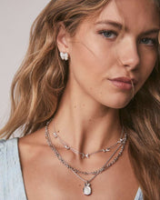 Load image into Gallery viewer, Kendra Scott Bow Strand Necklace in Silver