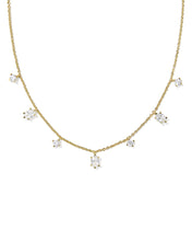 Load image into Gallery viewer, Kendra Scott Gold Cailin Strand Necklace in White Crystal