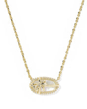 Load image into Gallery viewer, Kendra Scott Elisa Bow Short Pndnt Necklace in Gold/Ivory Illusion