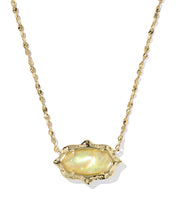 Load image into Gallery viewer, Kendra Scott Elisa Scallop Gold Frame Necklace in Gold Yellow