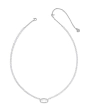 Load image into Gallery viewer, Kendra Scott Elisa Tennis Necklace in Silver/Ivory MOP