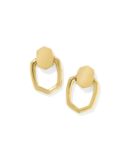 Kendra Scott Kaia Gold Open Frame Earring