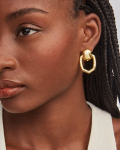 Kendra Scott Kaia Gold Open Frame Earring