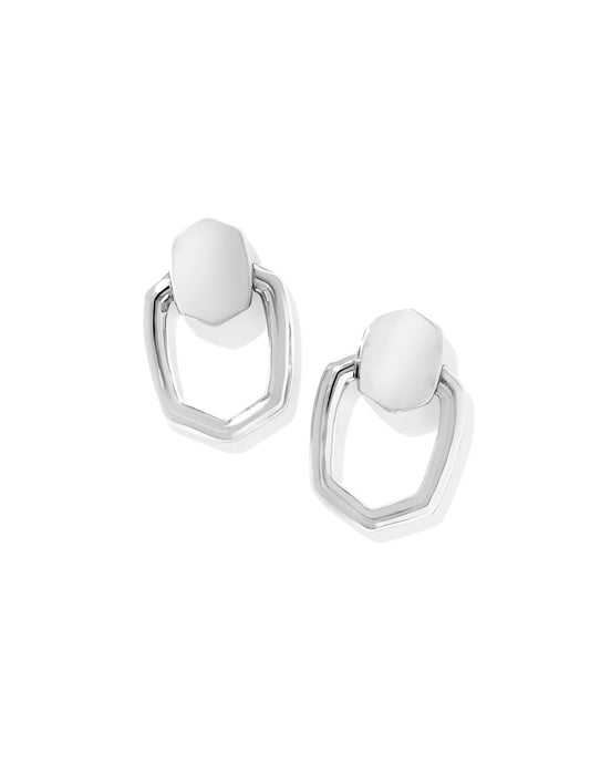 Kendra Scott Kaia Silver Open Frame Earring