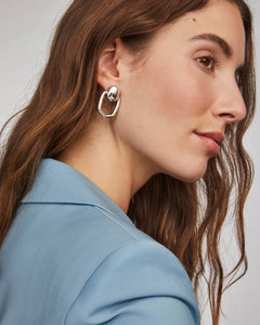 Kendra Scott Kaia Silver Open Frame Earring