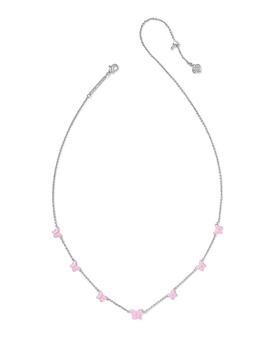 Kendra Scott Lillia Butterfly Enl Strand Necklace in Silver
