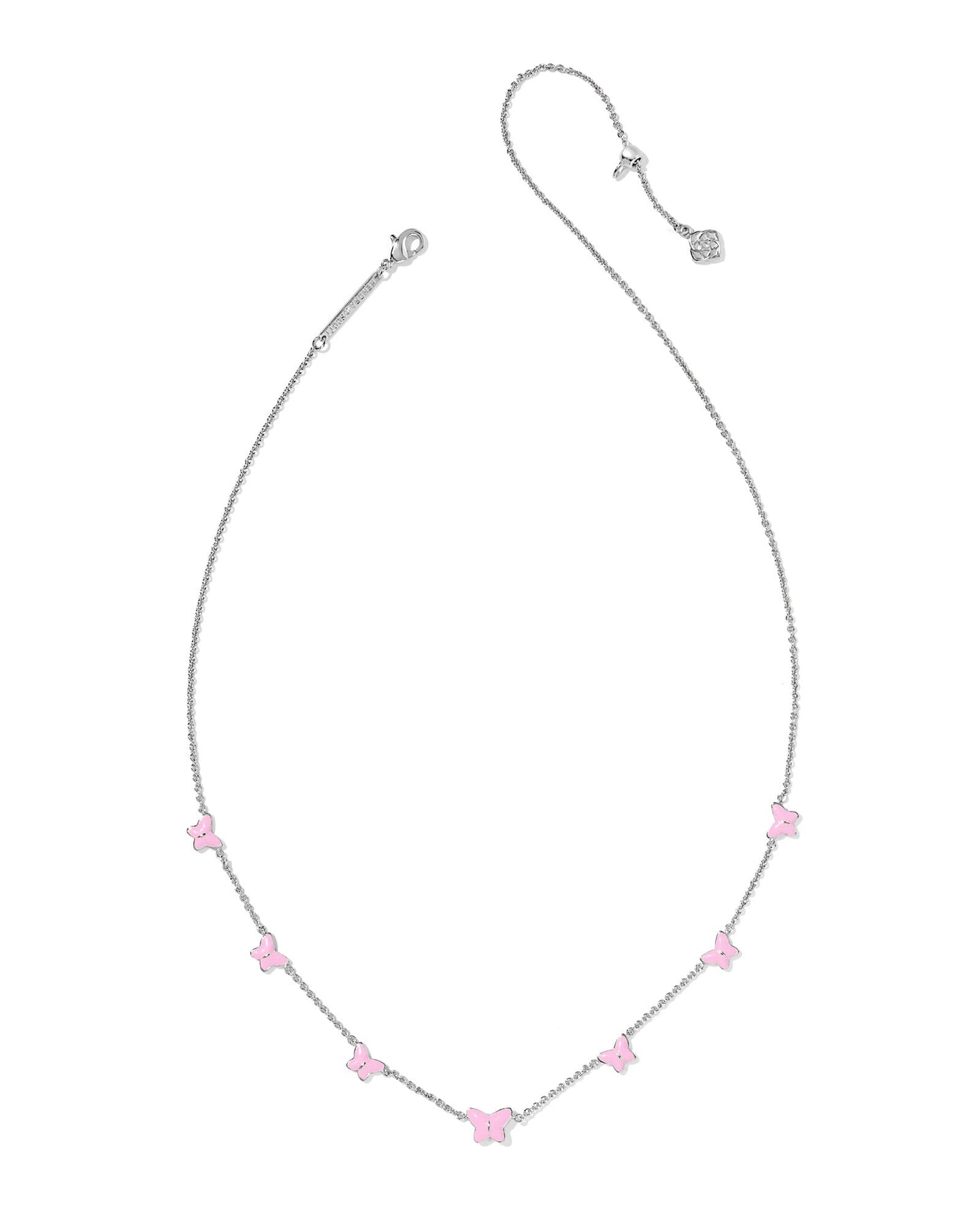 Kendra Scott Lillia Butterfly Enl Strand Necklace in Silver