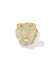 Load image into Gallery viewer, Kendra Scott Lucia Shell CCKTL Ring Gold/Iridescent Abalone