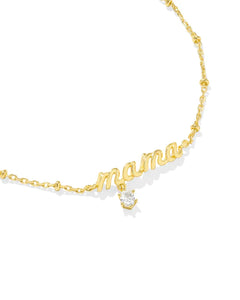 Kendra Scott Mama Crystal Delicate Gold Chain Bracelet