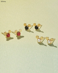 Kendra Scott Mickey Mouse Gold Stud Earrings in Black Drusy