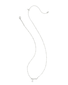 Kendra Scott Mom Crystal Pendant Necklace in Silver