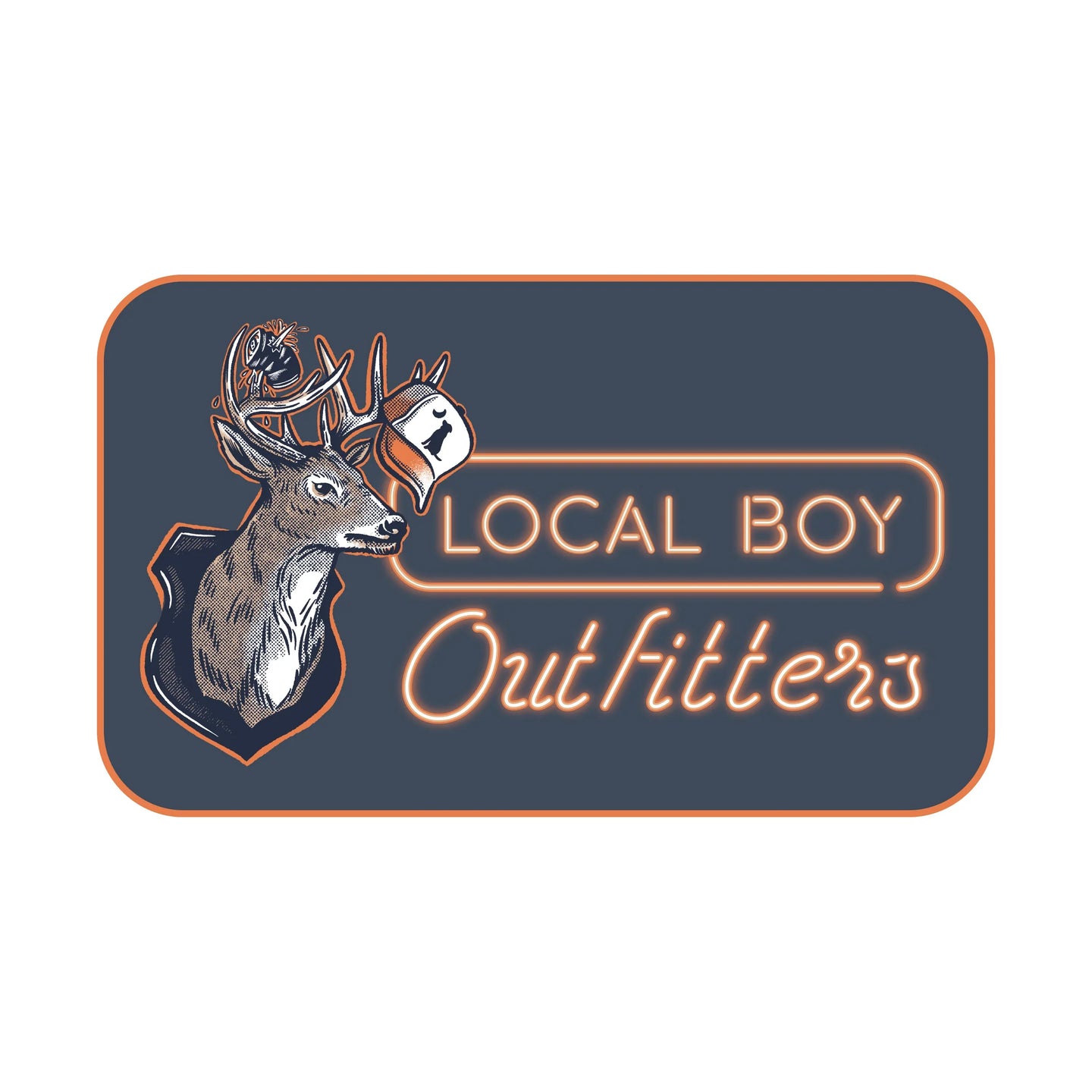 Local Boy Neon Mount Decal