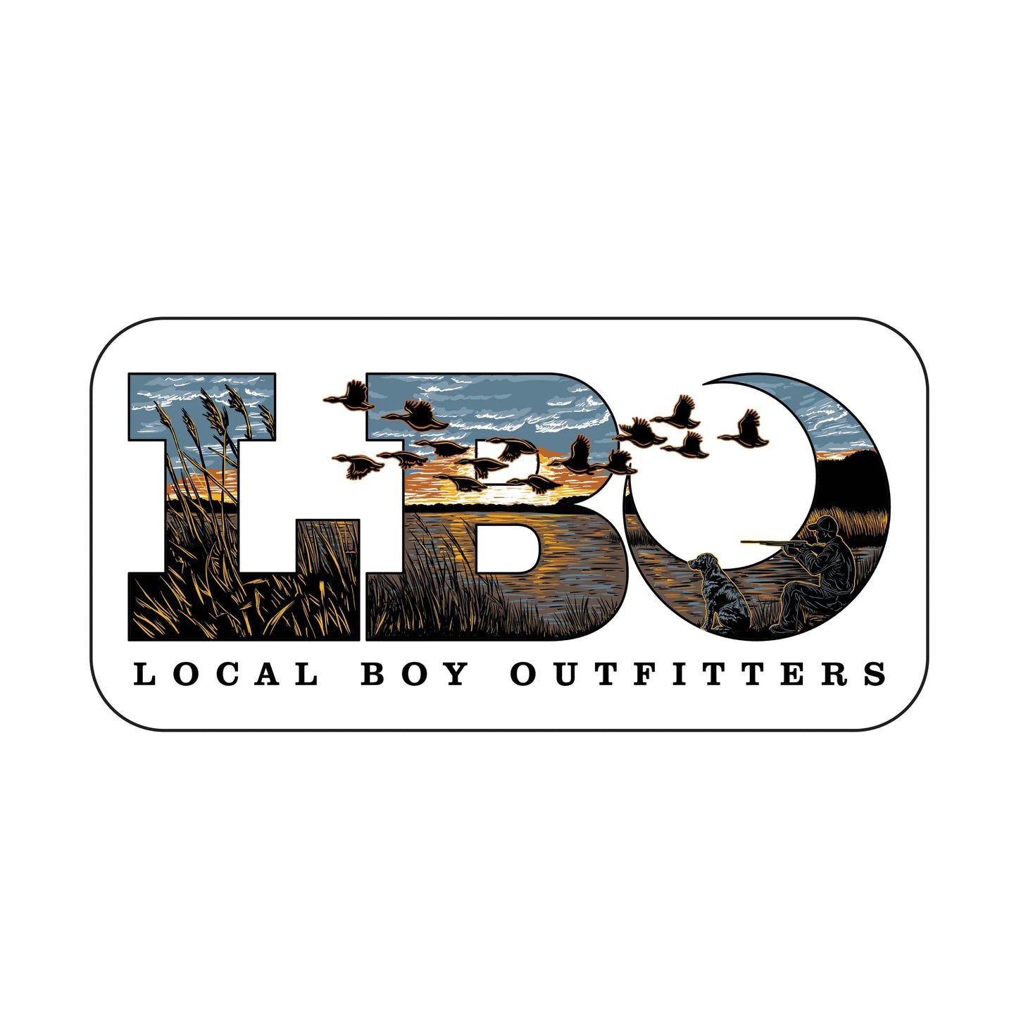 Local Boy LBO Marsh Scene Decal