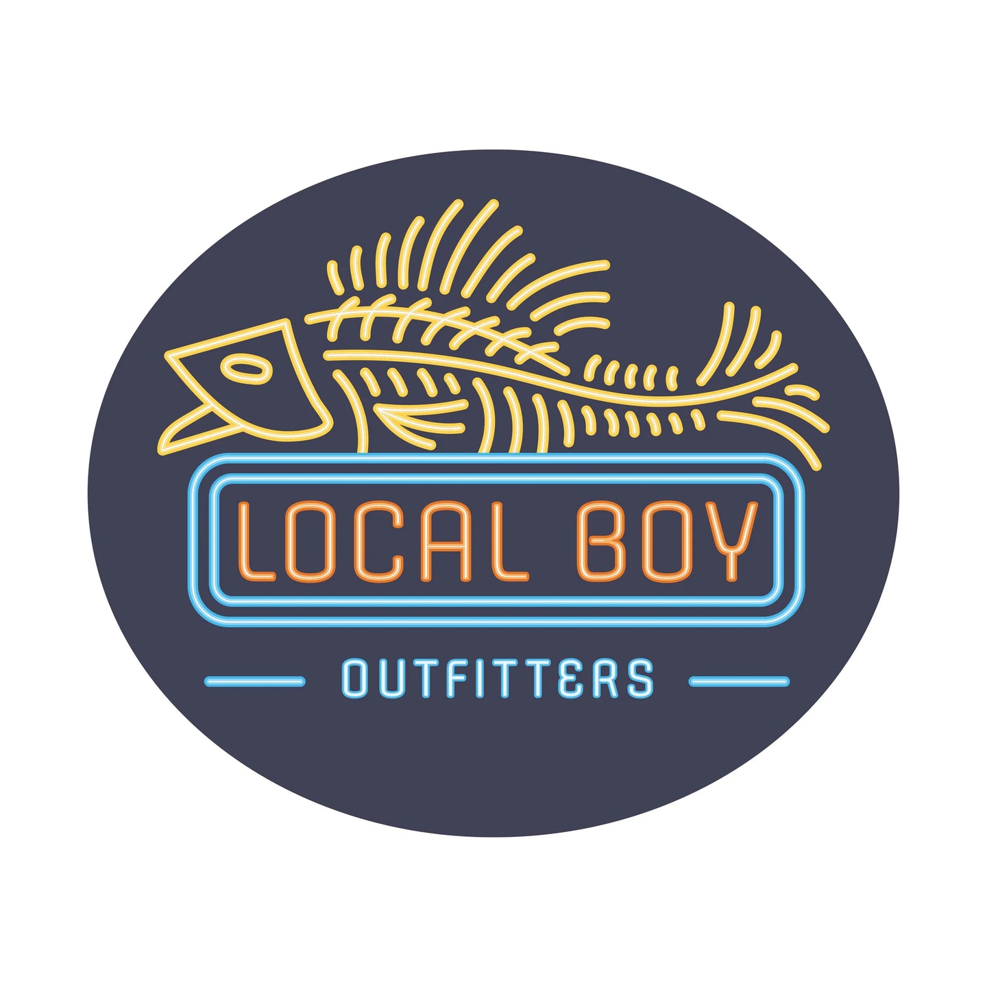 Local Boy Neon Fossil Decal