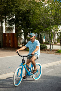 Local Boy Dirty Myrtle Polo in Saltwater