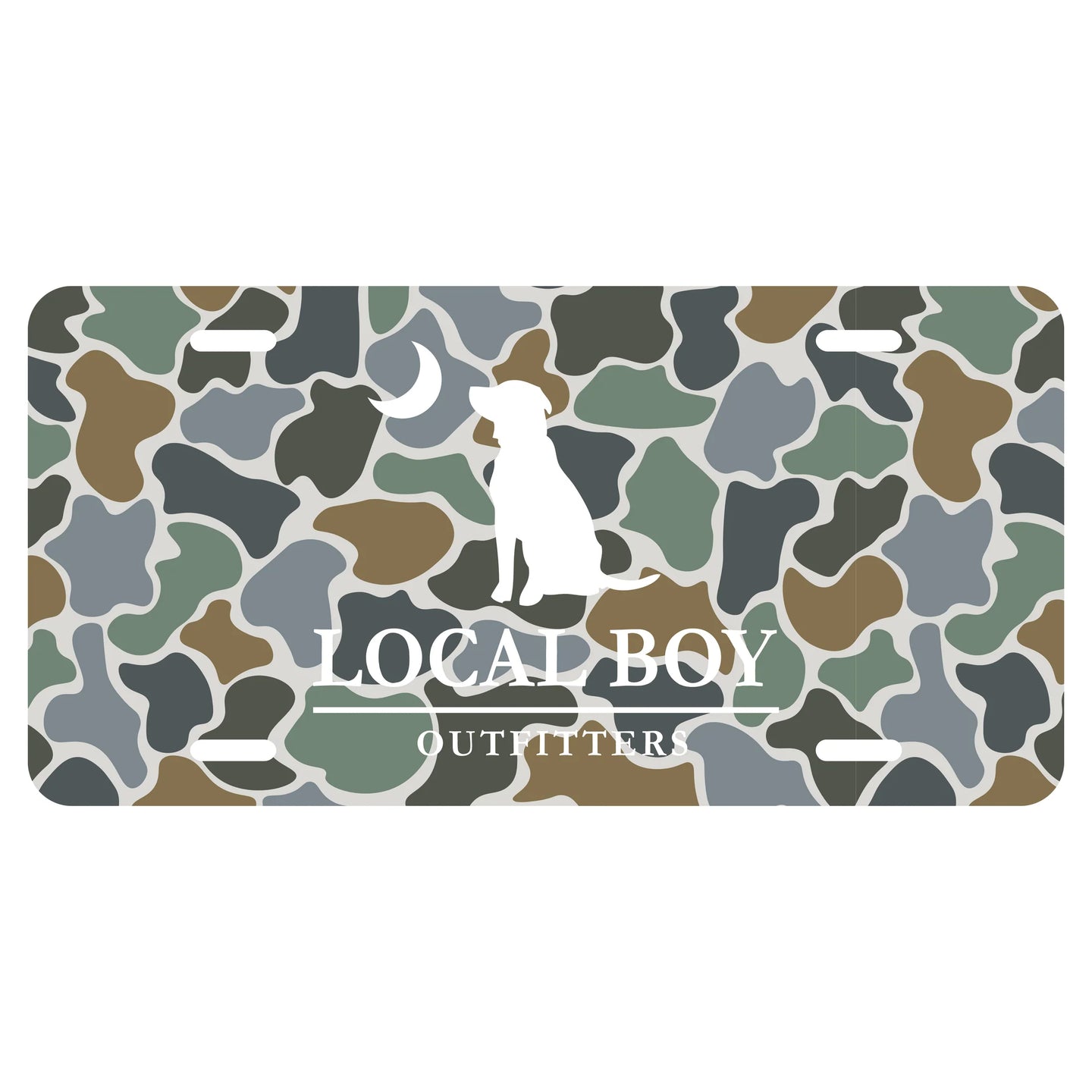 Local Boy Forest Camo Bluff License Plate