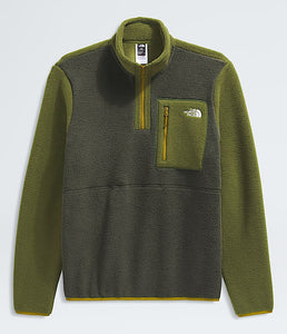 The North Face Men’s Yumiori 1/4 Zip Jacket in New Taupe Green/Woodland