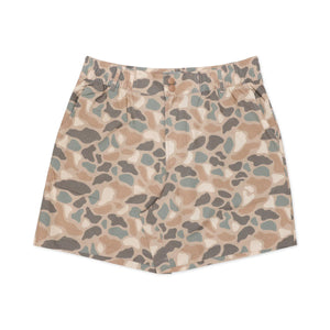 Burlebo 7" Everyday Pintail Camo Shorts with Brown Pocket