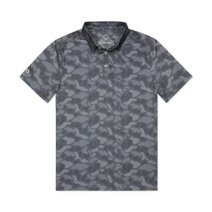 Burlebo Performance Polo in Stone Camo