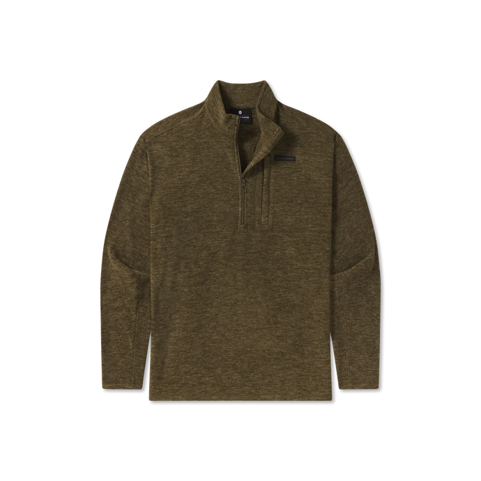 Southern Marsh Maple Grove Brushed Pullover in Dark Olive