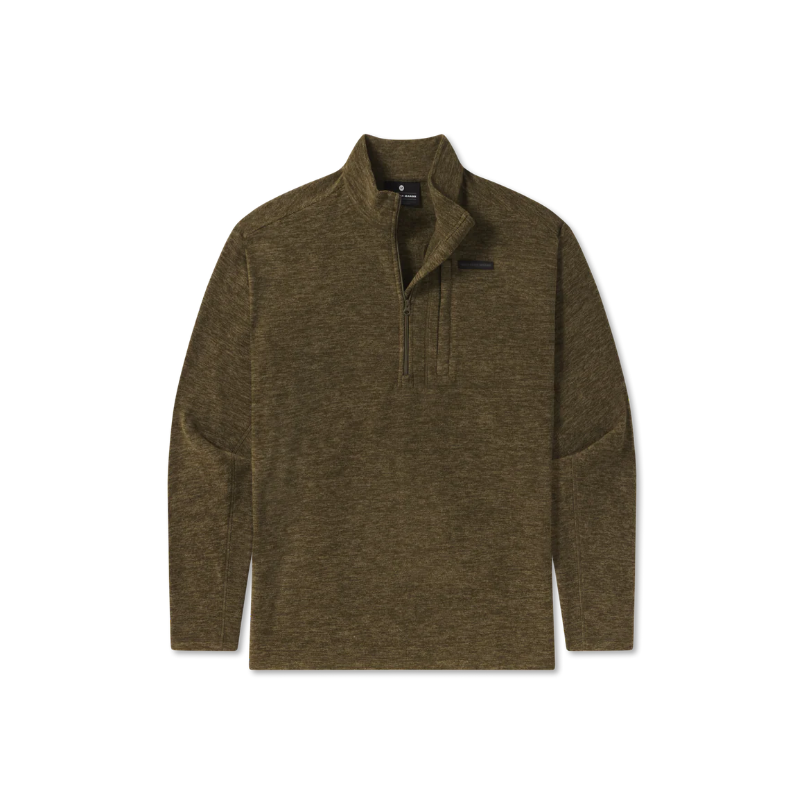 Southern Marsh Maple Grove Brushed Pullover in Dark Olive