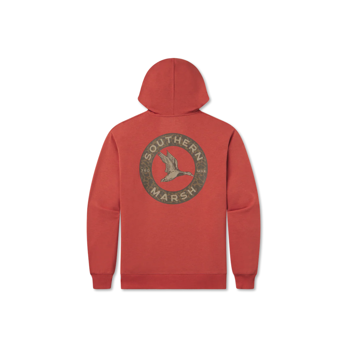 Southern Marsh Surfside Hoodie-Inflight Camo in Washed Red