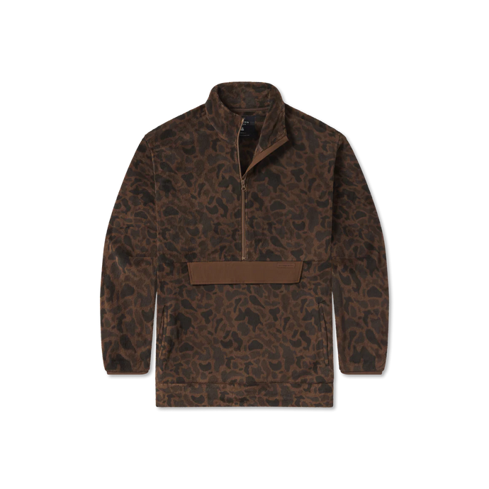 Southern Marsh Wadsworth Fleece-Retro Camo in Stone Brown