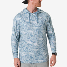 Load image into Gallery viewer, Burlebo Men's Performance Hoodie in Seaside Camo
