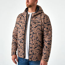 Load image into Gallery viewer, Burlebo Oversized Puffer Jacket in Gauge Camo