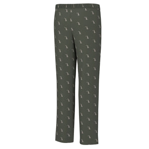 Local Boy Pajama Pants in Dark Olive Dog & Moon