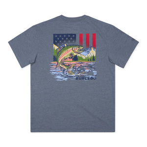 Burlebo Patriotic Scenic Fish SS Tee