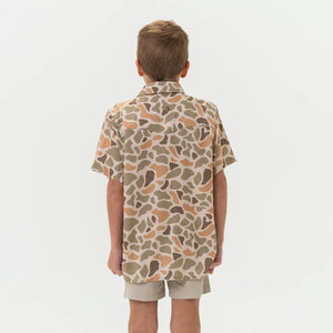 Burlebo Youth Performance Western Shirt in Venado Camo