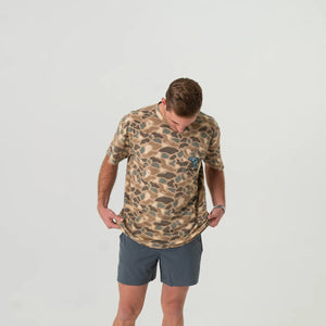 Burlebo Pintail Camo Jumping Trout SS Tee