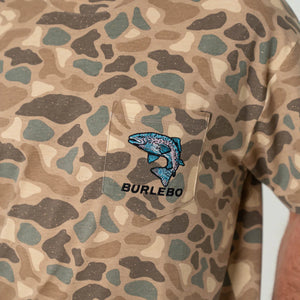 Burlebo Pintail Camo Jumping Trout SS Tee
