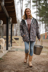 Local Boy Rain Jacket in Dark Slate Dog & Moon