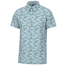 Load image into Gallery viewer, Local Boy Youth Dirty Myrtle Polo in Cool Oak Camo