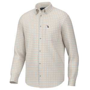 Local Boy Faulk Dress Shirt Peach/Teal/Slate