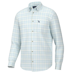 Local Boy Stamps Dress Shirt Moss/Lime/Blue