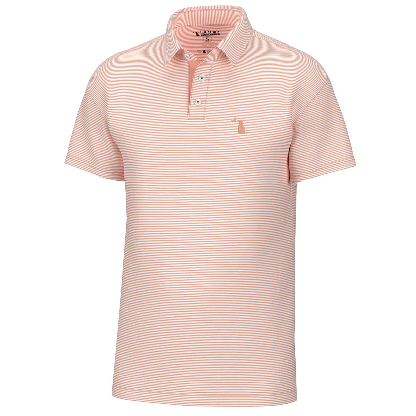 Local Boy Youth Palms Polo in Peach