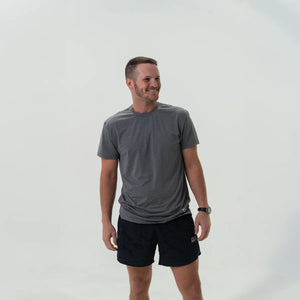 Burlebo Go To SS Tee in Smoke Grey