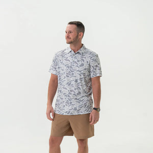 Burlebo Performance Polo in White Camo