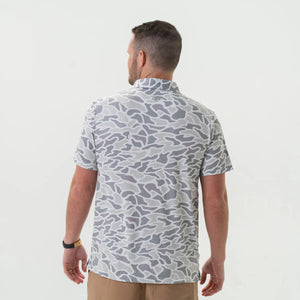 Burlebo Performance Polo in White Camo