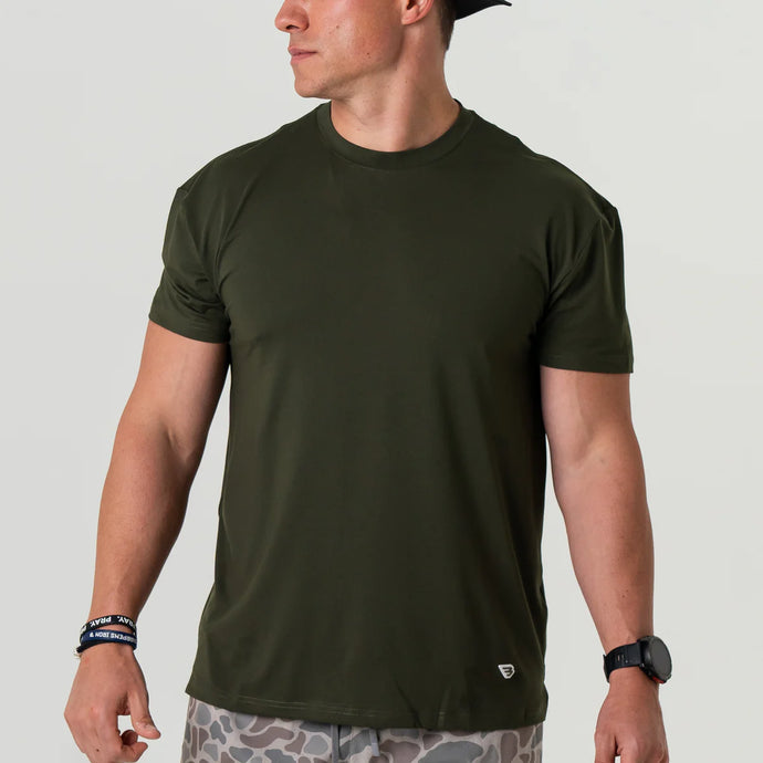 Burlebo Go To SS Tee in Mallard Green